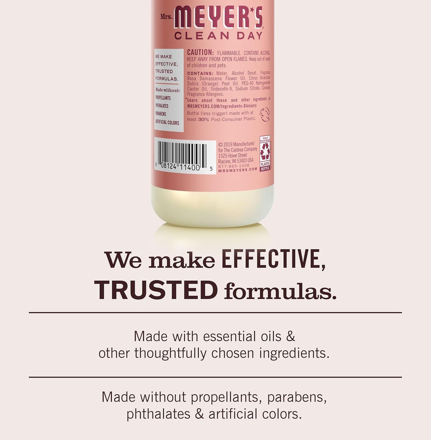 MRS. MEYER'S CLEAN DAY Room Spray, Lemon Verbena Scent, 8 Fl Oz Bottle