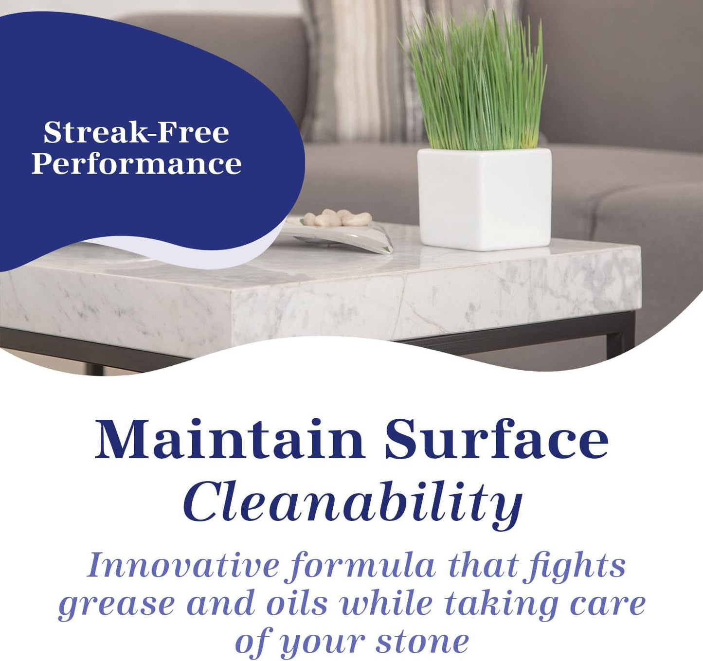 Marblelife Granite & Quartz Cleaner, Safe & Powerful Granite Countertop Cleaner, Oil & Wax Free Quartz Countertop, Effective Stone Care & Cleaning, 32oz Spray