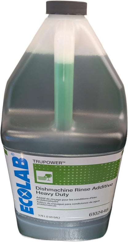 Ecolab TRUPOWER Dishmachine Rinse Additive Heavy Duty, 1 Gallon