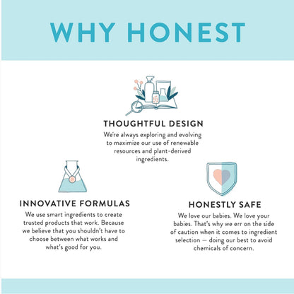 The Honest Company Hypoallergenic Multi-Use Baby Wipes for Sensitive Baby Skin, Rose Blossom, 60 Count