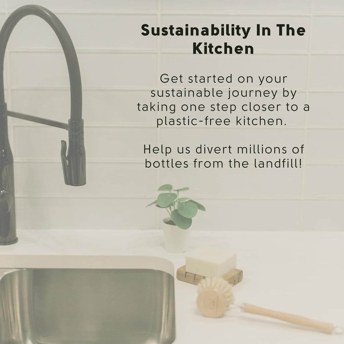 Dish Washing Bundle Kit | Eco-Friendly Solid Dish Soap, Cedar Soap Tray, Bamboo Pot Brush | Organic & Vegan Ingredients, Non-Tox Dish Soap | 3pc. Set