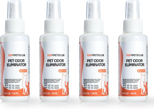 Pet Odor Eliminator for Strong Odor, Pet Stain Remover for carpet, Ready to Use Plant Based Formula Dog & Cat Urine Odor Eliminator Spray - Colorless and Odorless, Used in House, Doghouse(32oz)