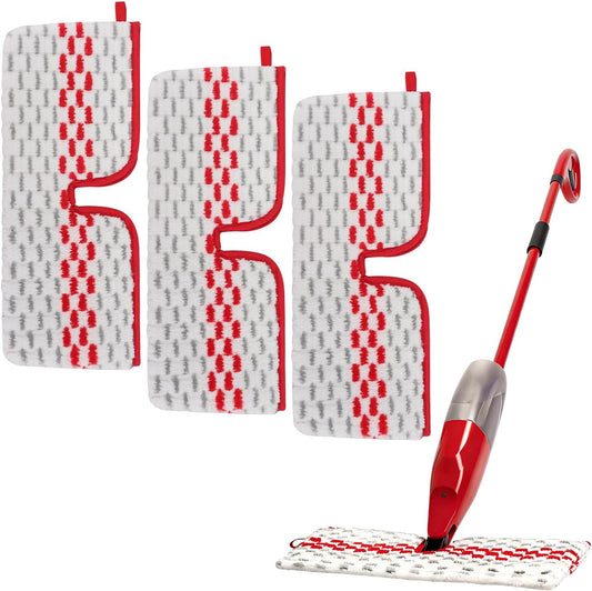 Spray Mop Pads Compatible with Oceda ProMist MAX Microfiber Spray Mop - Mop Replace Head for Dry/Wet Use - Reusable Washable Dust Mop Refills for Floor Cleaning,6 Pack