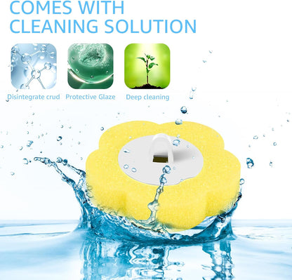 72PCS Disposable Toilet Cleaning Brush Wand Cleaner Refills, Contains Only the Brush Head, Disposable Toilet Cleaning Pads, Bathroom Toilet Bowl Brush and Holder Set (Refills)