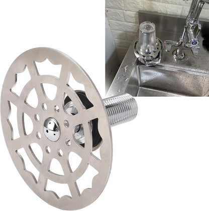 Glass Rinser for Kitchen Sink, Professional Bar Glass Rinser Faucet Stainless Steel Automatic Cup Washer Cleaner Accessory for Home Kitchen Sink Restaurant Bar Hotel