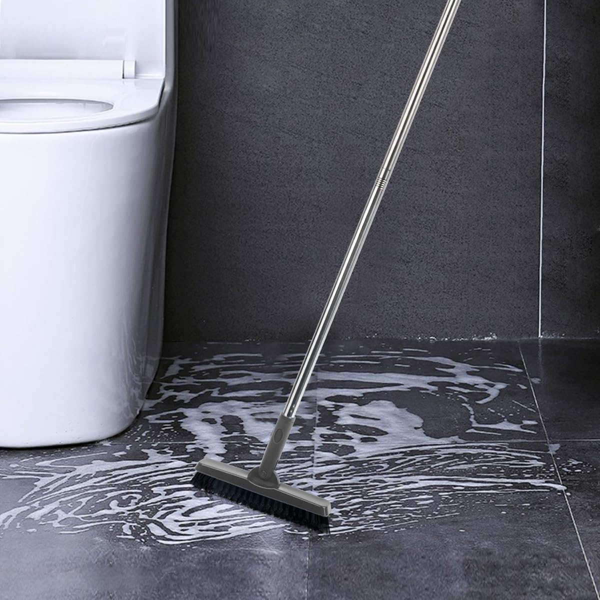 CELOX Grout Cleaner for Tile Floors, Shower Tile Floor Scrubber for Cleaning Baseboard Bathroom, Black