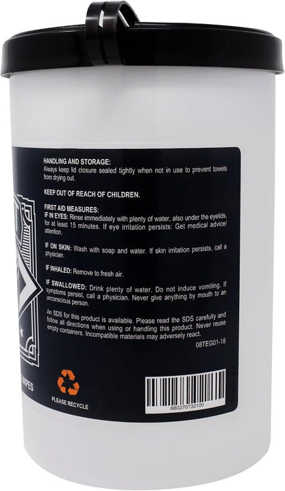Eagle Grit Heavy Duty Cleaning Wipes – 72 XL Pre-Moistened Degreasing Hand & Tool Wipes – 10”x12” Industrial Strength Shop Towels – Removes Grease, Oil, Ink, Adhesives & Grime – USA Made