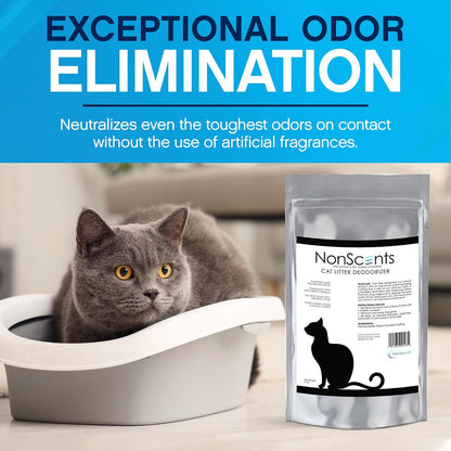NonScents Odor Control Cat Litter Deodorizer - Professional Strength Odor Neutralizer, 16oz