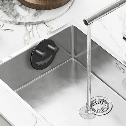 2 Pack Stainless Steel Smiley Face Dish Sponge Holder, Silver Sink Caddy Organizer Storage with Suction Cup for Kitchen, Kitchen Accessories Decor Scrubber-Silver
