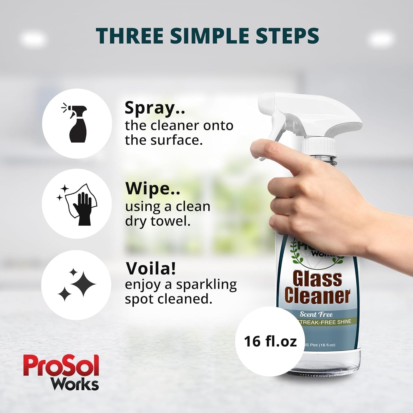 Degreaser Cleaner Heavy Duty Cleaning Spray 16 oz - Kitchen Cleaner for Stubborn Splatters, Stove Top, Grill, Drip Pans, & Oven Cleaner - Safe on All Surfaces - Fresh Scent