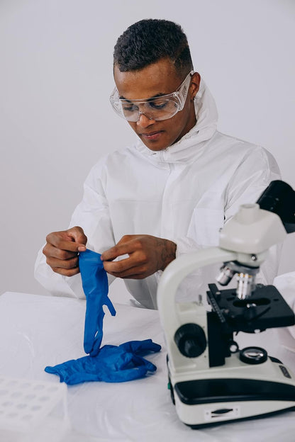 Inspire Nitrile Exam Gloves | The Original Quality Stretch Nitrile Cobalt Blue | 4.5 Gloves Disposable Latex Free Medical EMT