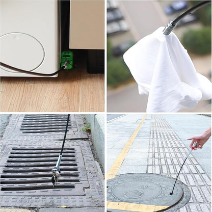 Upgraded Drain Snake, 76 inch Hair Drain Clog Remover Tool ， Sink Snake Drain Clog Remover for Sewer Kitchen Bathroom