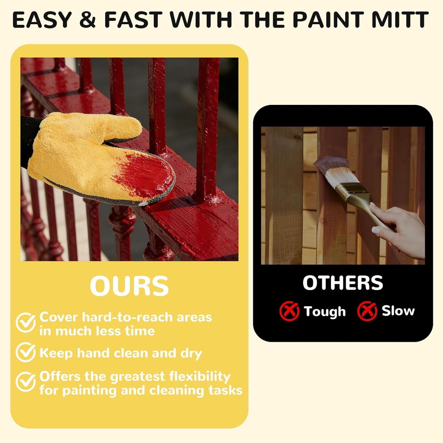 12 Pcs Paint Mitt Gloves Cleaning and Dusting Mitt with Thumb Painter and Decorating Gloves Reusable Coral Fleece Car Wash Mitt Deck Stain Applicator for Painter Decorators