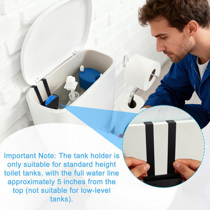 2pcs Toilet Tank Cleaning Tablet Holders, Premium Hanging Toilet Bowl Tablet Holders for Inside Tank Caddy Practical Bathroom Accessories Compatible with Vacplus