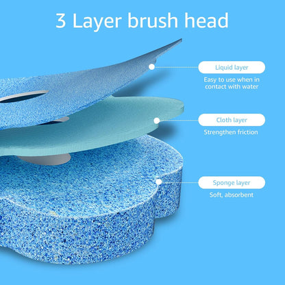 72PCS Disposable Toilet Cleaning Brush Wand Cleaner Refills, Contains Only the Brush Head, Disposable Toilet Cleaning Pads, Bathroom Toilet Bowl Brush and Holder Set (Refills)