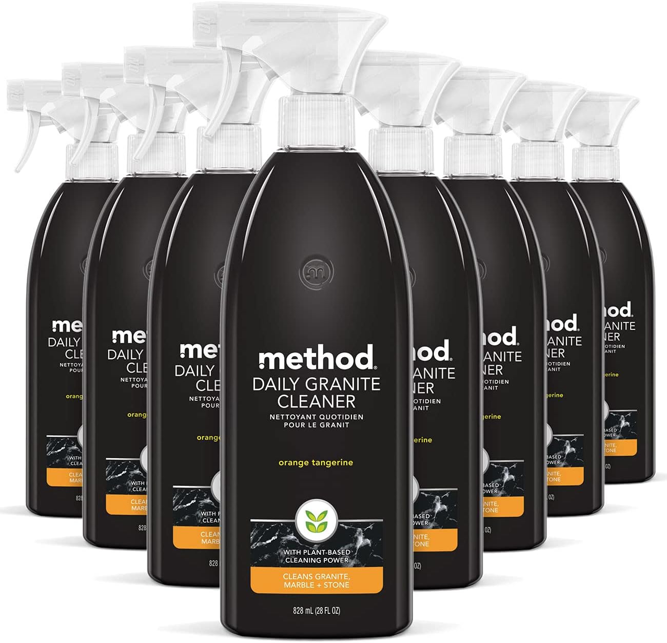Method Daily Granite Cleaner Spray, Apple Orchard, Cleaning Agent for Granite, Marble, and Other Sealed Stone, 28 oz Spray Bottles (Pack of 4)
