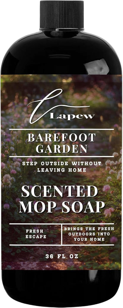 Lapew Santal Scented Mop Soap - Luxury Floor Cleaner Concentrate for Mopping Tile, Laminate, Vinyl & Hardwood | Streak-Free, Low-Foam | 36 oz - Colors B