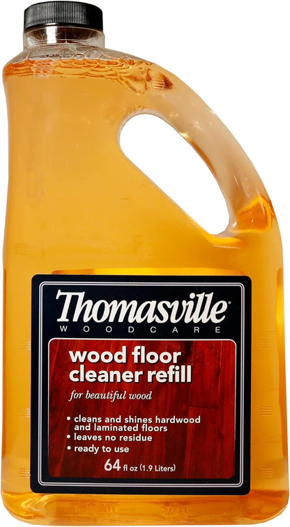 Thomasville WOOD FLOOR CLEANER – Use on Hardwood, Laminated or Faux Finished Floors. Shine Restorer Protector, Surface Cleaner House Cleaning Supplies Home Improvement, Natural Look, Cuts Grease