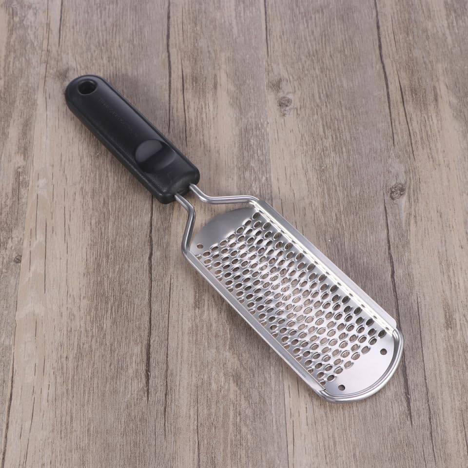 Housoutil Professional Grater, Foot File Foot Scrubber Pedicure, Callus Remover Stainless Steel Pedicure Rasp Feet Cheese Grater Heel Scraper Care for Scraper Corns Callous Removers Cracked Dead