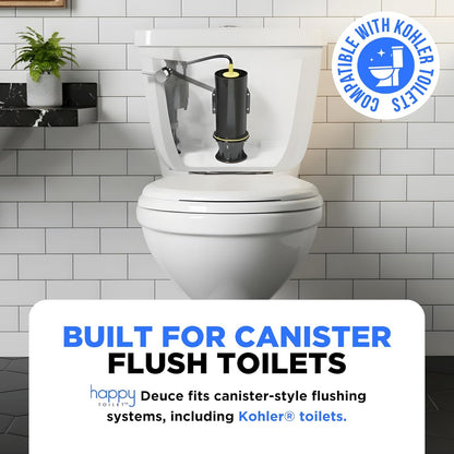 Happy Toilet Cleaner Automatic Toilet Bowl Cleaner - Easy to Install Toilet Tablet Holder - Self-Cleaning Toilet System, Deep Clean with Every Flush - Made in the USA