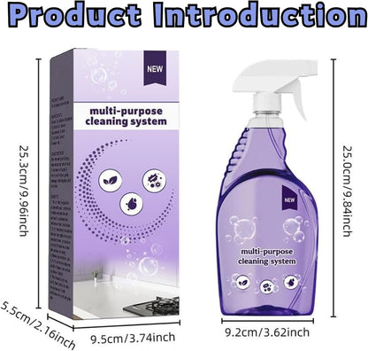 Multi-Purpose Cleaning System,Clean Spray Cleaner For Ovens,Spray Oven Cleaner,Multi-Surface Cleaners With Concentrated Cleaning Tablets,Sided Cleaning Agent Suitable For Households