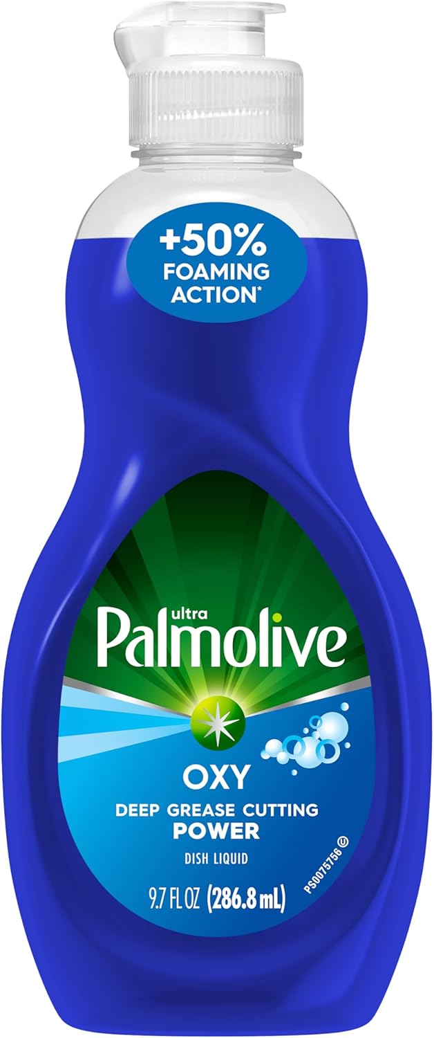 Palmolive Ultra Dishwashing Liquid Dish Soap, Oxy Power Degreaser - 32.5 Fl Oz (Pack of 4)