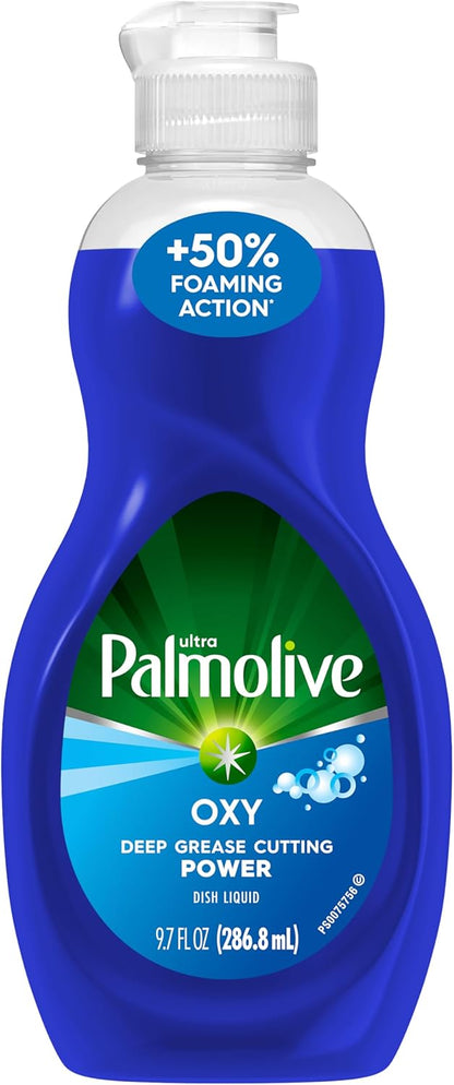 Palmolive Ultra Dishwashing Liquid Dish Soap, Oxy Power Degreaser - 32.5 Fl Oz (Pack of 4)