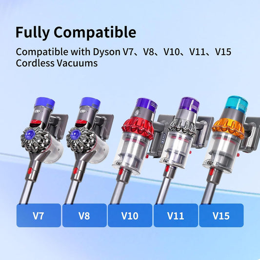 Soft Bristle Dust Brush Compatible with Dyson V7 V8 V10 V11 V15 Vacuum Cleaner - Traceless, Scratch free, Self cleaning, Compact Design for Fine Surfaces, Dust Brush Vacuum Attachment