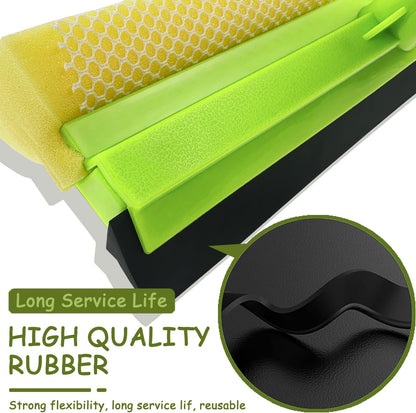 Window Squeegee for Window Cleaning, Squeegee Window Cleaner Tool 2 in 1 Car Window Cleaning Tool with Extension Pole 58‘’ Telescopic Window Washing Equipment, Shower Squeegee for Shower Glass Door