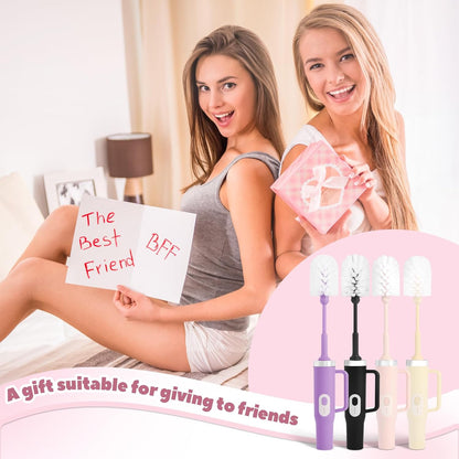 Rechargeable Electric Bottle & Cup Brush, 360° Thorough Cleaning Without Blind Spots, Suitable for Baby Bottles, 40-Ounce Mugs, Straws, Wine Glasses, etc., Easy to Air-Dry and Portable
