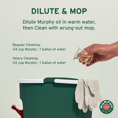 Murphy Oil Soap Concentrated Formula, Wood Cleaner, No-Rinse Floor Cleaner, Citronella Oil Scent, 32 fl oz Bottle (3 Pack)