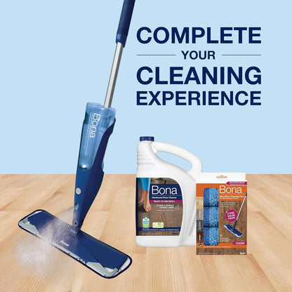 Bona Multi-Surface Floor Cleaner Spray - 32 fl oz - Lemon Mint Scent - Refillable - Residue-Free Floor Cleaning Solution for Stone, Tile, Laminate, and Vinyl Floors