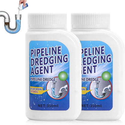Pipeline Dredging Agent-Drain Clog Remover, 350ml Kitchen Unblocker,Powerful Pipe Unclogger Powerful Sink,Unclog Toilet Clog And Kitchen Sink Pipe Unblocker Powder (Pack of 2)