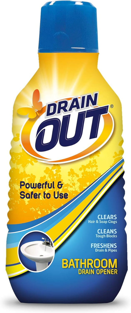 Summit Brands Drain OUT Drain Cleaner & Odor Eliminator, Clog Preventer and Buildup Remover, Fresh Citrus, 16 Ounce