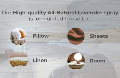 Aromasong All-Natural Lavender Room & Linen Spray 8 Oz for Sheets, Pillow, Fabric, Bed, Sleeping with a Refreshing Scent.