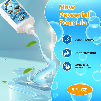 Mold Stain Remover Gel, Washing Machine Cleaner for Front Loader Washer Gasket Rubber Seal Home Stain Removal Gel for Grout, Caulk, Refrigerator, Shower, Bathtub, Bathroom Cleaning Solution (5 Fl Oz)