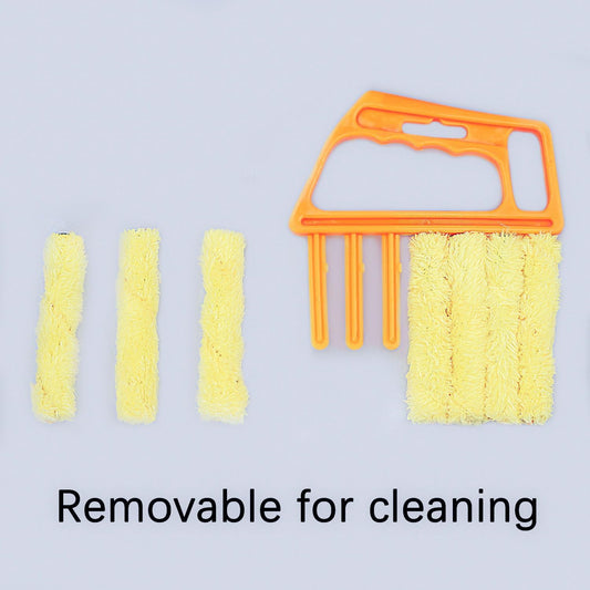 Blind Cleaner Tool, Mini Blind Duster Clean Brush, Dust Venetian Brush, Yellow S7
