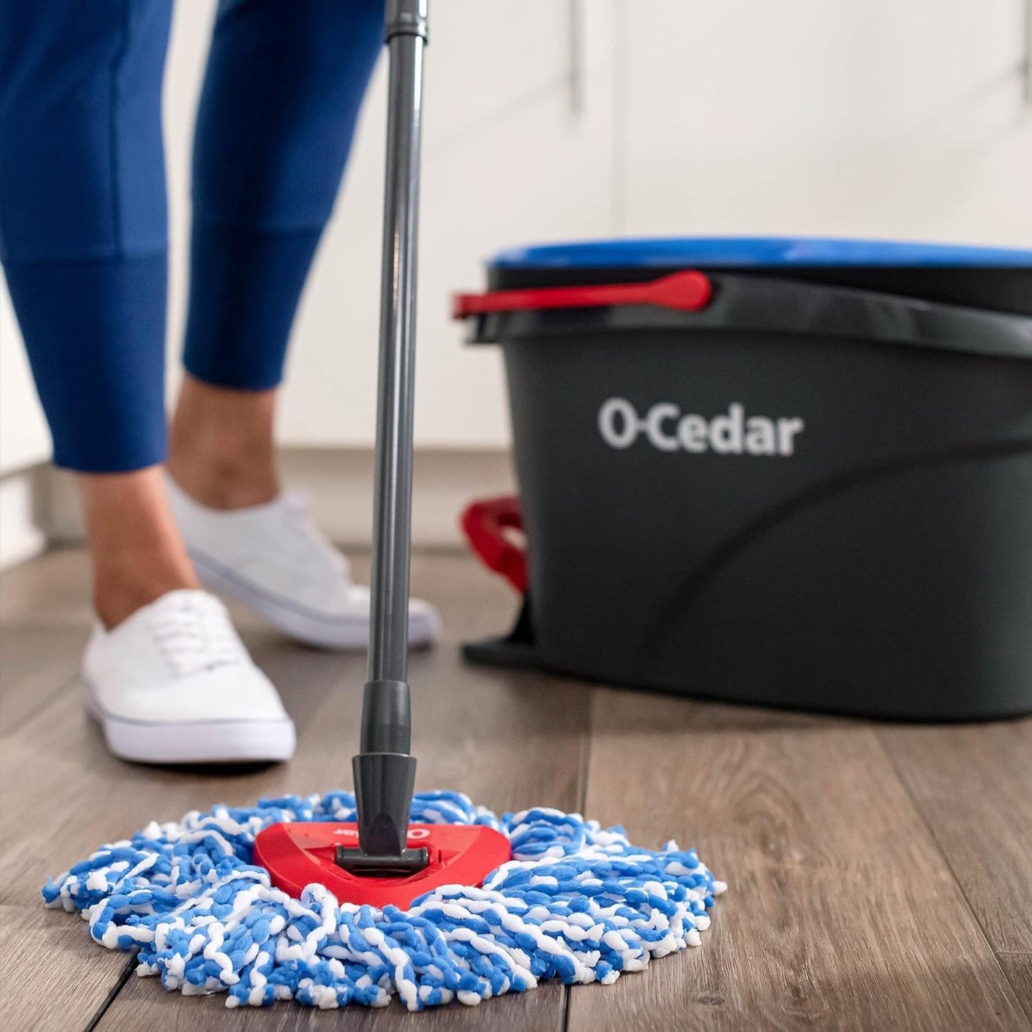 O-Cedar Genuine RinseClean Deep Clean Spin Mop Head Replacement (1-Pack) | 40% More Cleaning Power | Microfiber Refill | Machine Washable | Compatible with O-Cedar EasyWring RinseClean Spin Mop System