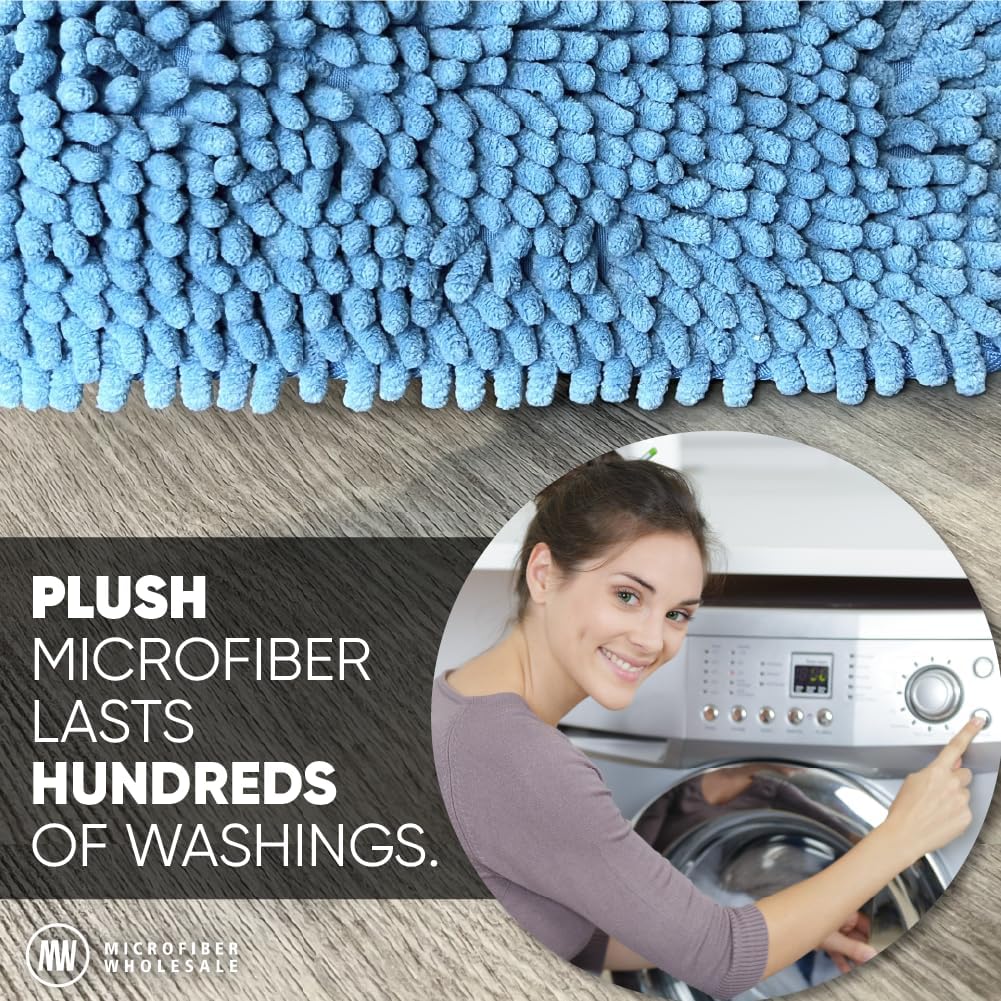 10" Mucho Microfiber Mop System - Mops for Floor Cleaning - Hardwood Floor Mop for Tile, Laminate, Wood, Vinyl Floors | Washable Pads | Dry & Wet Mopping - Microfiber Wholesale
