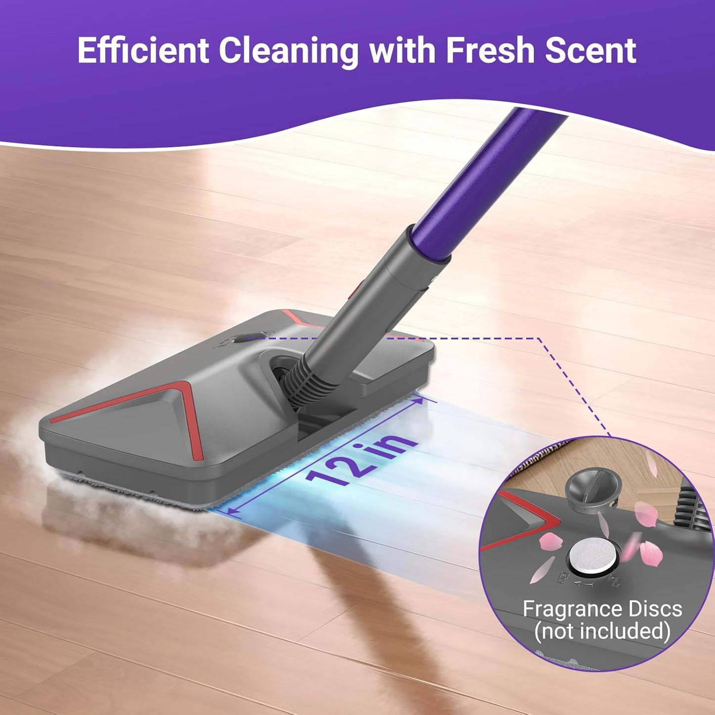 Steam Mop for Floor Cleaning, Heavy Duty All-in-One Steam Cleaner for Home with Detachable Handheld Steamer, for Hardwood, Tile, Walls, Grout, Windows, Furniture and Decks