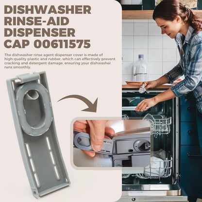 Dishwasher Rinse-Aid Dispenser Cap 00611575 for Bosch Dishwasher Replaces 611575 1559855 AP4483014 PS8727395 EAP8727395 Compatible with SHPM98W75N/10
