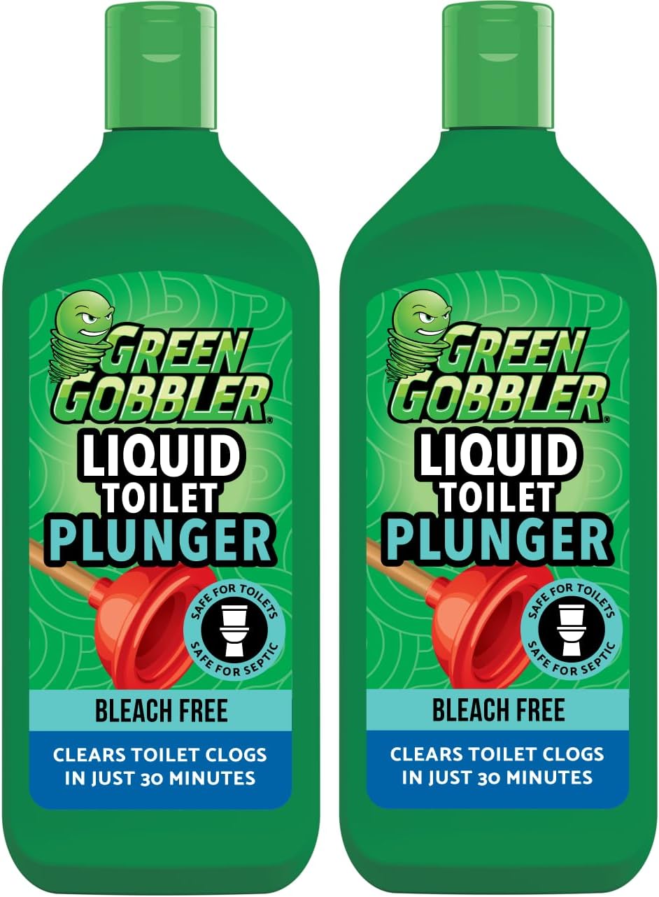 Green Gobbler Liquid Toilet Plunger | Clog Remover | Safe for Toilets and Septic