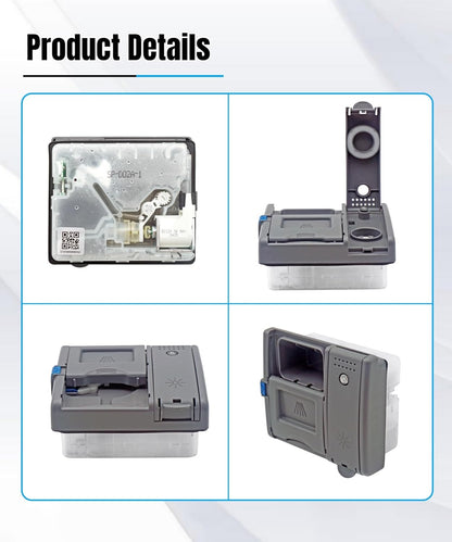 DD81-02202A Dishwasher Rinse-Aid soap Dispenser Parts,DD81-02628A Detergent & Rinse Aid Dispenser Replacement for Samsung Dishwasher,DW80M2020US,DW80R2031US,DW80N3030US/UW/UB