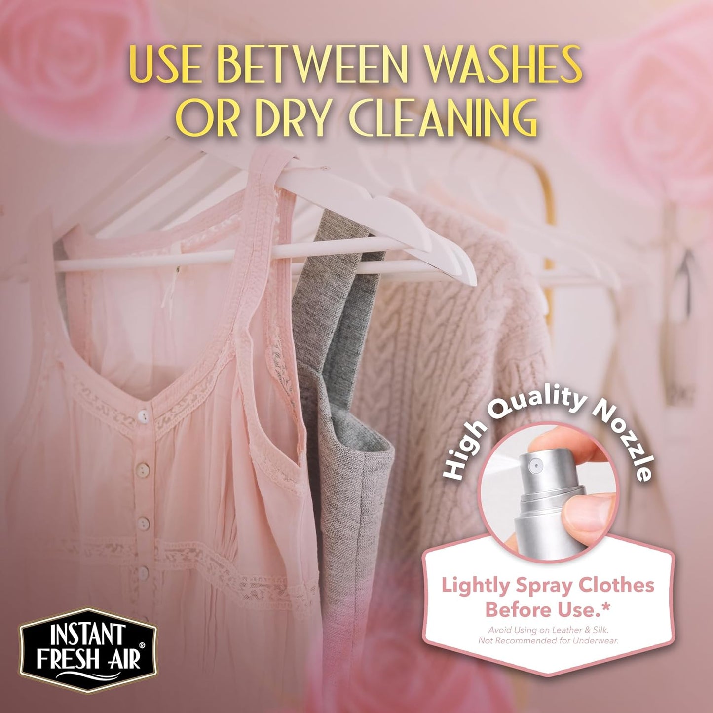 Fabric Freshener Spray & Deodorizer Odor Eliminator - Works Instantly with Noxban™ - Eco-Friendly Fabric Refresher & Odor Neutralizer - Safe for Garments, Linens, Bedding - Men's