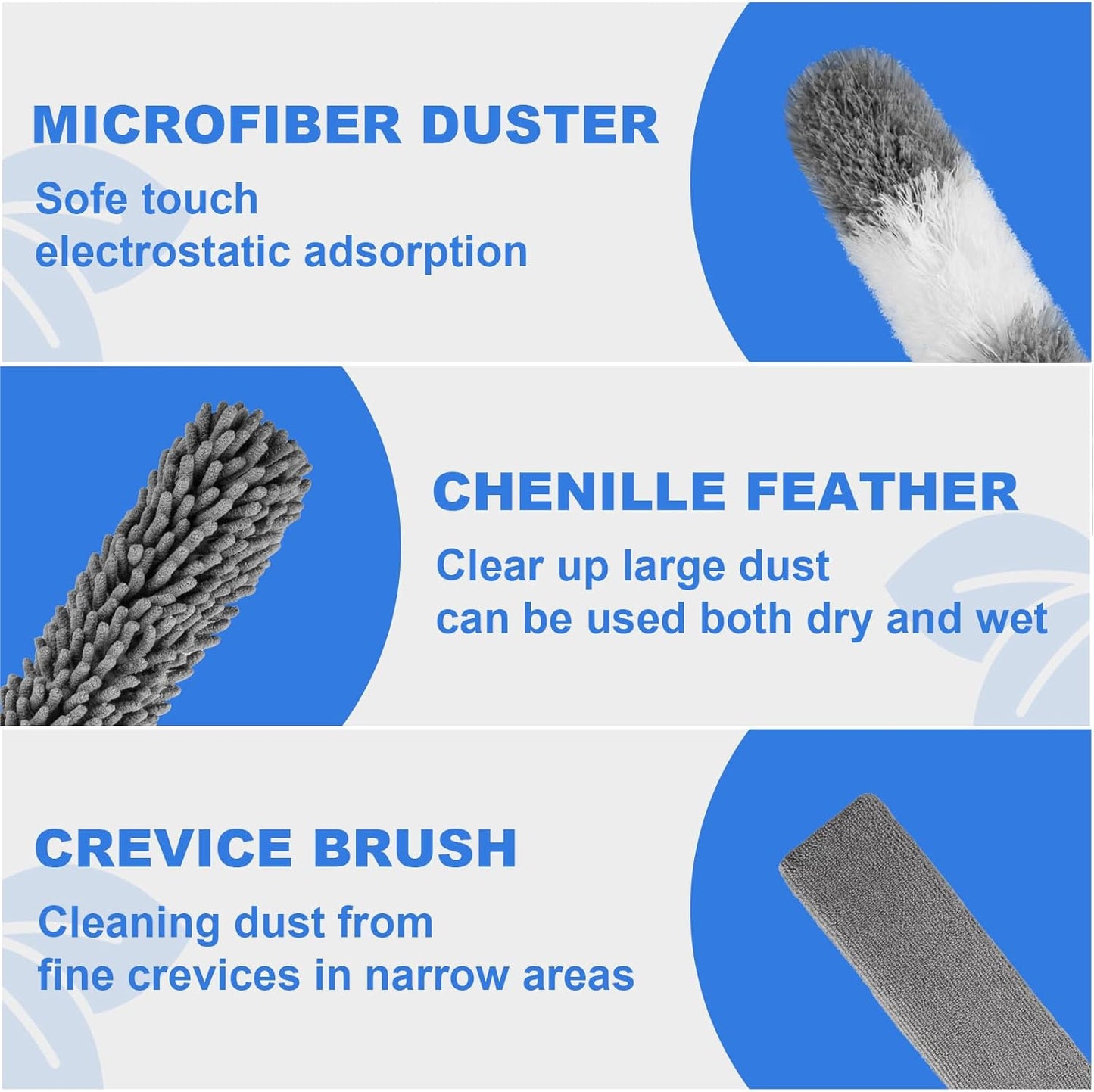 Dusters for Cleaning,Feather Duster with Extension Pole,Ceiling Fan Cleaner Duster,Long Duster Extended Handle,Blind Cleaner Dusting