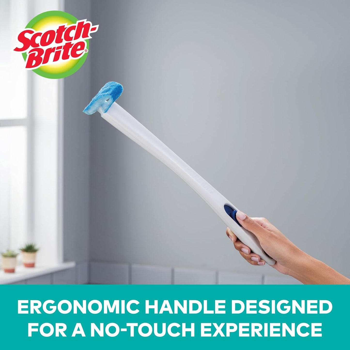 Scotch-Brite Disposable Toilet Scrubber Refills, Removes Rust & Hard Water Stains, 10 Disposable Refills Blue