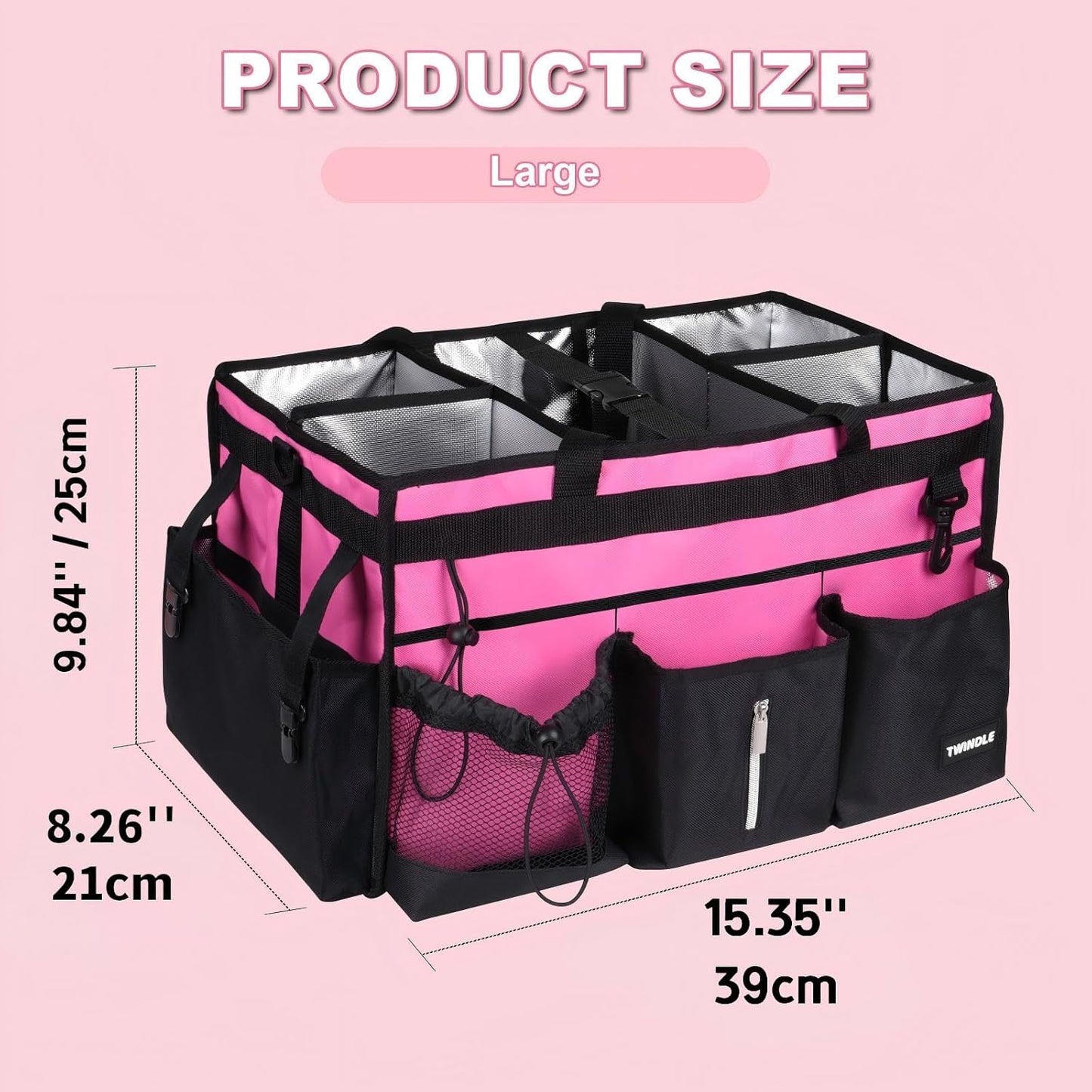 Extra-Large Wearable Cleaning Caddy With Detachable Divider,Cleaning Caddy For Cleaning Supplies Large Cleaning Supply Caddy With Adjustable Shoulder Strap & Waist Belt For Cleaners