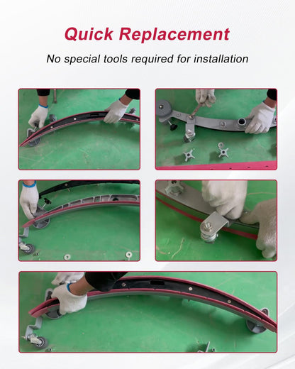 Squeegee Blade Kit Fit for Tennant A3 A5 T3 T3+ T3e T5 T5e Nobles Speed Scrub 17-24 SS3 24-32 SS5, Floor Scrubber Rubber Replace 32.6in 1011456 31in 1011232
