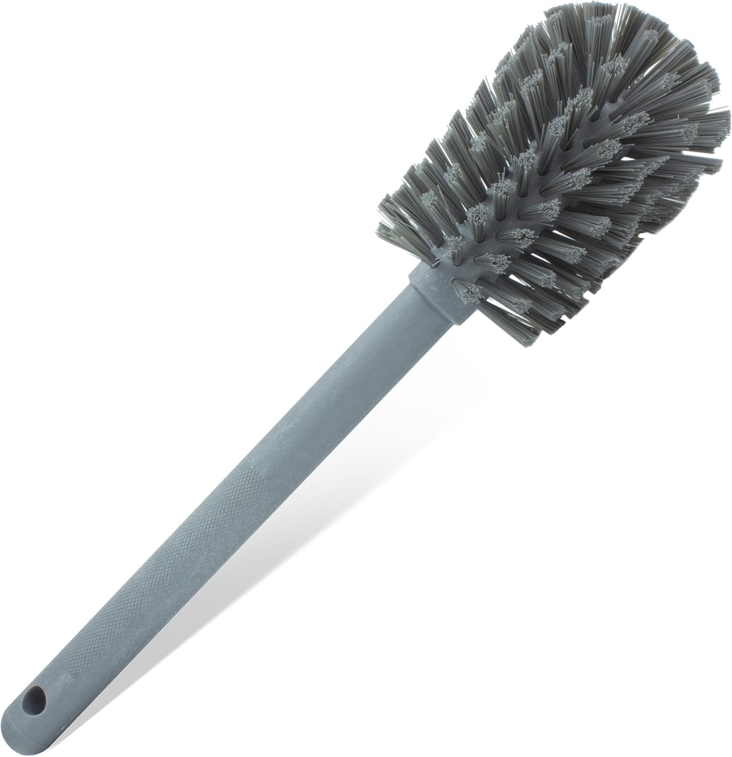 SPARTA Large Water Bottle Brush Ideal for Wide-Mouth Jars, Bottles and Tumblers, Dishwashing Tool with Handle for Home and Commercial Kitchens, Plastic, 12 Inches, White