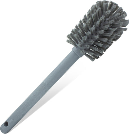 SPARTA Large Water Bottle Brush Ideal for Wide-Mouth Jars, Bottles and Tumblers, Dishwashing Tool with Handle for Home and Commercial Kitchens, Plastic, 12 Inches, White